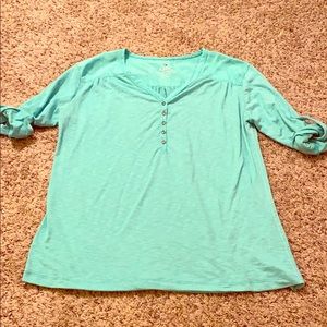 Kühl mint green 3/4 sleeve shirt woman’s large